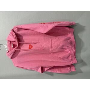 Something Bigger Pink Hoodie with Heart Logo